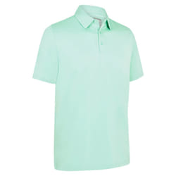 Callaway Golf Mens 2025 Swingtech Solid Stretch Moisture Wicking Polo Shirt - S, Neptune Green