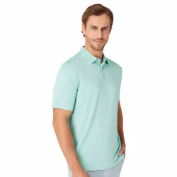 Callaway Golf Mens 2025 Swingtech Solid Stretch Moisture Wicking Polo Shirt - XXL, Neptune Green