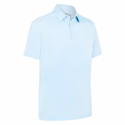 Callaway Golf Mens 2025 Swingtech Solid Stretch Moisture Wicking Polo Shirt - M, Arctic Paradise