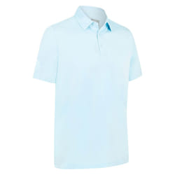 Callaway Golf Mens 2025 Swingtech Solid Stretch Moisture Wicking Polo Shirt - L, Arctic Paradise