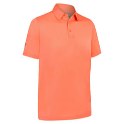 Callaway Golf Mens 2025 Swingtech Solid Stretch Moisture Wicking Polo Shirt - S, Coral Chic