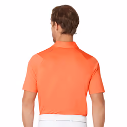 Callaway Golf Mens 2025 Swingtech Solid Stretch Moisture Wicking Polo Shirt - M, Coral Chic
