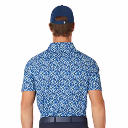 Callaway Golf Mens 2025 Kaleidoscope Chev Moisture Wicking Golf Polo Shirt - XL, Peacoat