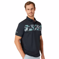 Callaway Golf Mens 2025 Optical 'C' Moisture Wicking Stretch Golf Polo Shirt - XL, Caviar