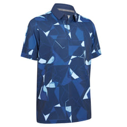 Callaway Golf Mens 2025 Kick Flip Print Moisture Wicking Golf Polo Shirt - L, Peacoat