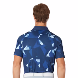 Callaway Golf Mens 2025 Kick Flip Print Moisture Wicking Golf Polo Shirt - L, Peacoat