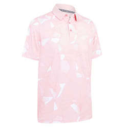 Callaway Golf Mens 2025 Kick Flip Print Moisture Wicking Golf Polo Shirt - M, Strawberry Pink