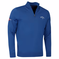 Callaway Golf Mens 2025 1/4 Zip Blended Merino Mix Odyssey Thermal Sweater - XXXL, Galaxy Blue