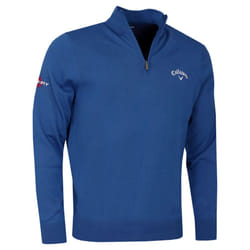 Callaway Golf Mens 2025 1/4 Zip Blended Merino Mix Odyssey Thermal Sweater - XXXL, Galaxy Blue