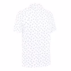 Callaway Golf Mens 2025 All-over Large Chev Wicking Stretch Golf Polo Shirt - S, Bright White