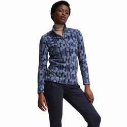 Regatta Womens Orla Kiely Half Zip Outdoor Warm Winter Pullover Fleece Jumper - 8, Navy