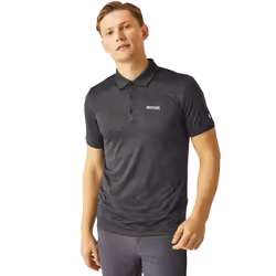 Regatta Mens Remex II Jersey Quick Dry Short Sleeve Polo Shirt Top - S, Ash