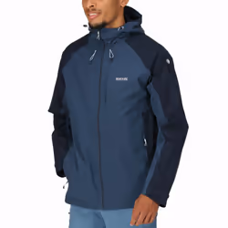 Regatta Mens Britedale Waterproof Walking Rain Jacket Coat - Blue Wing Navy - S, Blue Wing Navy