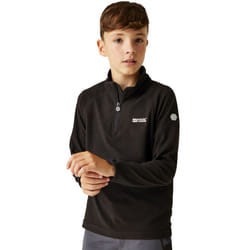 Regatta Kids Loco Half Zip Mini Stripe Outdoor Pullover Fleece - 5-6Yrs, Black