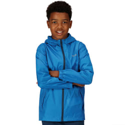 Regatta Kids Juniors Pack it III Waterproof Hooded Outdoor Walking Jacket Coat - 3-4Y, Indigo Blue