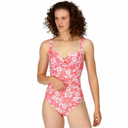 Regatta Womens Sakari Tummy Control Swim Swimming One Piece Costume - 10, Peach Bloom