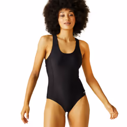 Regatta Womens Active II Outdoor Swim Swimming One Piece Suit Costume - 20, Black
