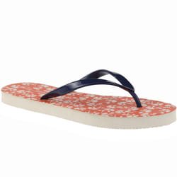 Regatta Womens Orla Kiely Cushioned Summer Beach Sandals Thongs Flip Flops - 8 UK, Parsley Satsuma
