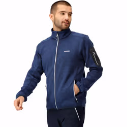 Regatta Mens Newhill Full Zip High Neck Fleece Jacket - Navy - S, Navy