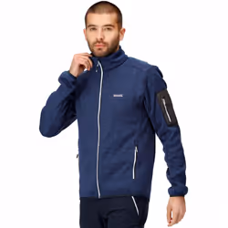 Regatta Mens Newhill Full Zip High Neck Fleece Jacket - Navy - L, Navy