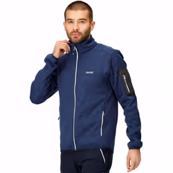 Regatta Mens Newhill Full Zip High Neck Fleece Jacket - Navy - 3XL, Navy