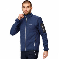 Regatta Mens Newhill Full Zip High Neck Fleece Jacket - Navy - 3XL, Navy