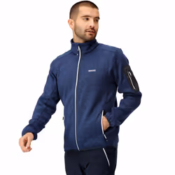 Regatta Mens Newhill Full Zip High Neck Fleece Jacket - Navy - 3XL, Navy