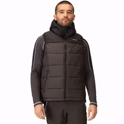 Regatta Mens Nevado Heavyweight Hooded Outdoor Warm Winter Bodywarmer Gilet - XXL, Black Ash
