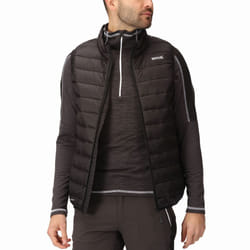 Regatta Mens Marizion Baffled Water Repellent Bodywarmer Gilet Vest - L, Black