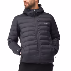Regatta Mens Marizion Baffled Water-Repellent Jacket Coat - XXL, Ash/Red