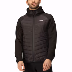 Regatta Mens Andreson VIII Hybrid Lightweight Softshell Jacket Coat - XXL, Black