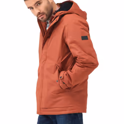 Regatta Mens Sterlings IV Waterproof Fleece Lined Jacket Coat - Burnt Henna - 3XL, Burnt Henna