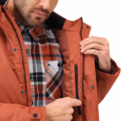 Regatta Mens Sterlings IV Waterproof Fleece Lined Jacket Coat - Burnt Henna - 3XL, Burnt Henna