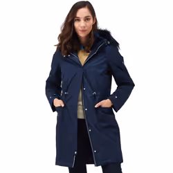 Regatta Womens Lellani Waterproof Hooded Giovanna Fletcher Collection Jacket - 8, Navy