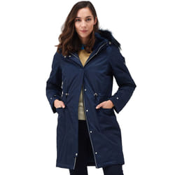 Regatta Womens Lellani Waterproof Hooded Giovanna Fletcher Collection Jacket - 8, Navy