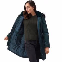 Regatta Womens Lellani Waterproof Hooded Giovanna Fletcher Collection Jacket - 12, Darkest Spruce