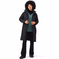 Regatta Womens Cambrie Quilted Warm Winter Long Padded Jacket Coat - 18, Black