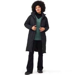 Regatta Womens Cambrie Quilted Warm Winter Long Padded Jacket Coat - 18, Black