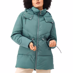 Regatta Womens Rurie Baffled Water Repellent Padded Jacket Coat - Forest Green - 16, Forest Green