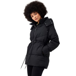 Regatta Womens Rurie Baffled Water Repellent Padded Jacket Coat - 10, Black