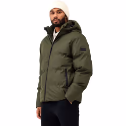 Regatta Mens Saltern Quilted Warm Hooded Water Repellent Jacket - Dark Khaki - 3XL, Dark Khaki