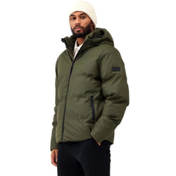 Regatta Mens Saltern Quilted Warm Hooded Water Repellent Jacket - Dark Khaki - 3XL, Dark Khaki