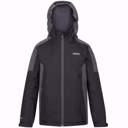 Regatta Kids Hurdle IV Waterproof Insulated Warm Hooded Jacket Coat - 3-4 Yrs, Black Seal Grey