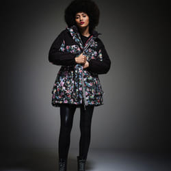 Regatta x Christian Lacroix Womens Cailar Longline Waterproof Jacket Coat - 16, Black