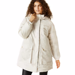 Regatta x Christian Lacroix Womens Cailar Longline Waterproof Jacket Coat - 12, Pearl