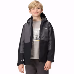Regatta Kids Beamz III Waterproof Hooded Warm Winter Outdoor Jacket - Black Seal - 3-4 Yrs, Black Seal
