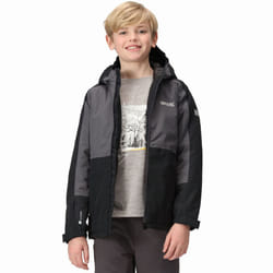 Regatta Kids Beamz III Waterproof Hooded Warm Winter Outdoor Jacket - Black Seal - 3-4 Yrs, Black Seal