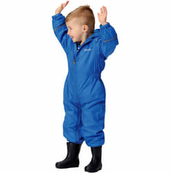 Regatta Kids Childrens Splosh III Outdoor Thermal Waterproof Rain Puddle Suit - 6-12M, Oxford Blue