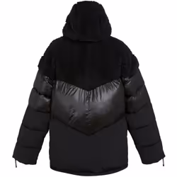 Regatta x Christian Lacroix Sete Baffled Padded Borg Hood Jacket Coat - Black - 14, Black