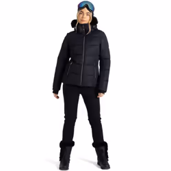 Dare 2 b Womens Glamourize IV Faux Fur Hooded Waterproof Ski Jacket - Black - 14, Black